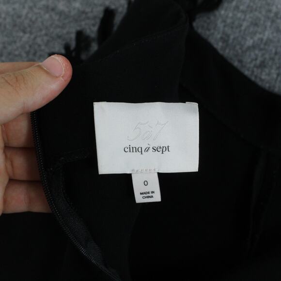 Cinq a Sept Pants Women 0 Remy Fringe Wide Leg Boho Western Rock and Roll Dressy - Picture 9 of 16